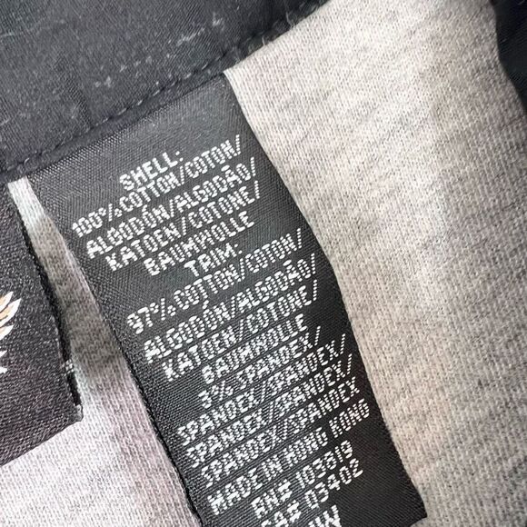 Harley-Davidson Shirt Womens 1X Black & Gray Long-Sleeve Button-Front Logo - Picture 4 of 8